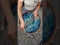 Embedding a Infinity crystal into a Coffee Table!Pure luxury 💎🤍 #resinart #epoxy