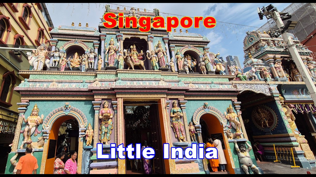 Szingapur05, Templomok, ízek Little India negyed, naplemente a Marina Bay, Fort Canning Park mentén.