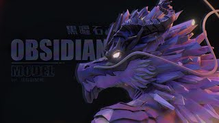 Nomad Modeling Obsidian Dragon Statue