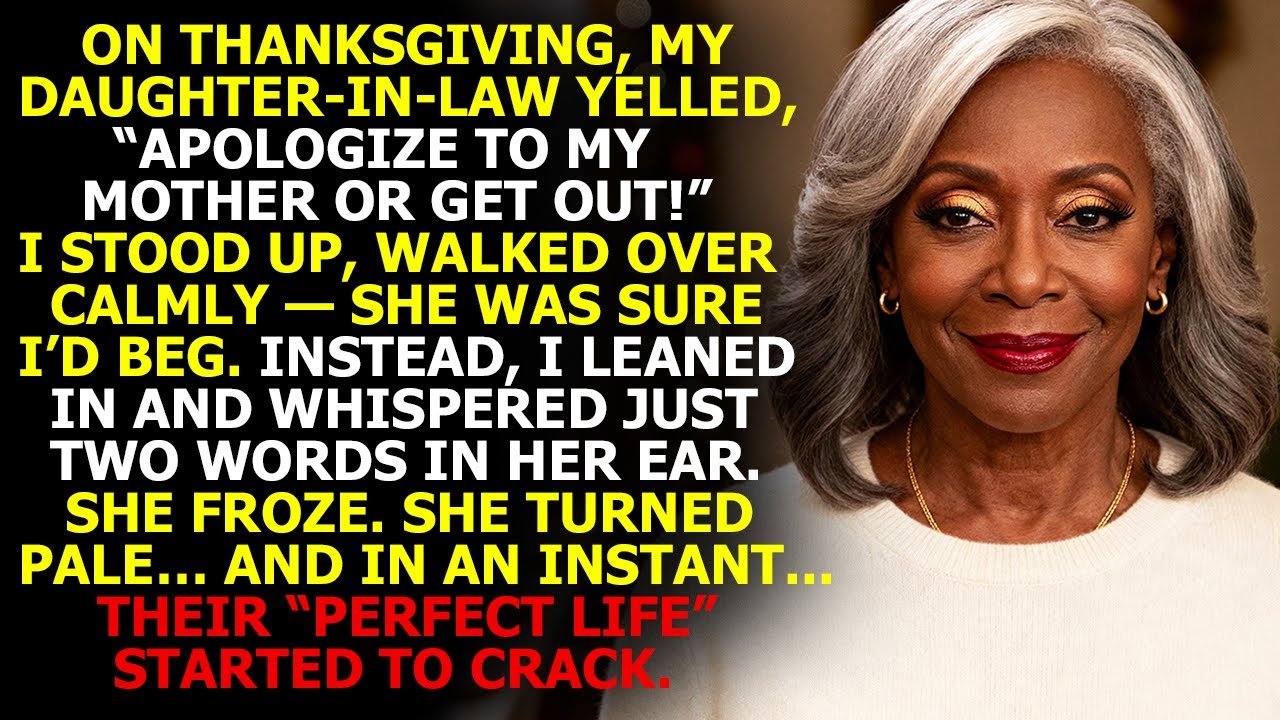 “Apologize to My Mother or Get Out!” My DIL Yelled on Thanksgiving. But She Didn't Expect That...