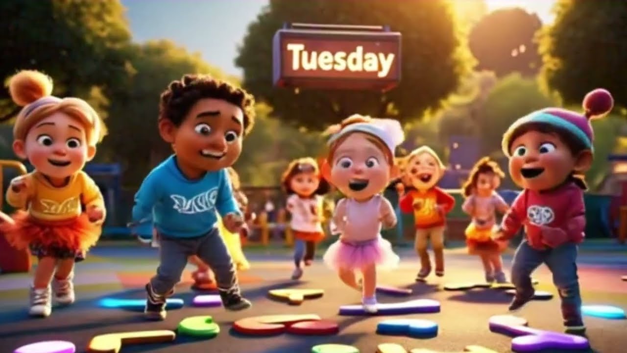 Dancing Days of the Week | Fun Pixar-Style Weekday Song for Kids! | Nursery Rhyme