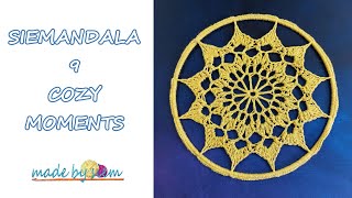 SIEMANDALA 9 - COZY MOMENTS - 20 CM / 8 INCHES - CROCHET US TERMS - TUTORIAL - ENGLISH