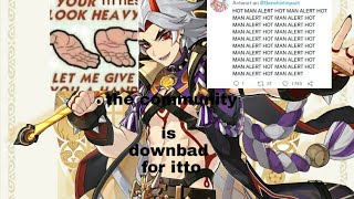 Every Genshin impact Player is down Bad for arataki itto