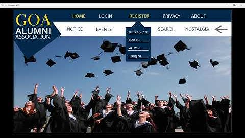 Best Alumni Association Website prototype #finalyearproject