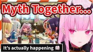 Chat Gets Emotional Seeing Myth Together Again 【Mori Calliope / HololiveEN】