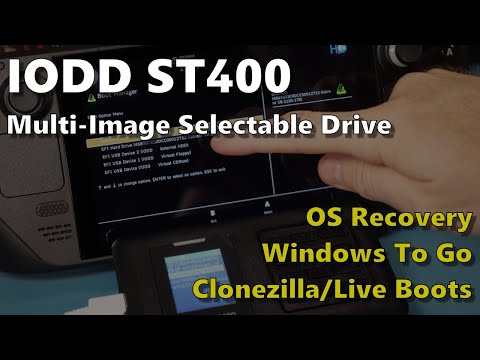 IODD ST400 MultiBoot Selector External Enclosure (feat. Steam Deck)