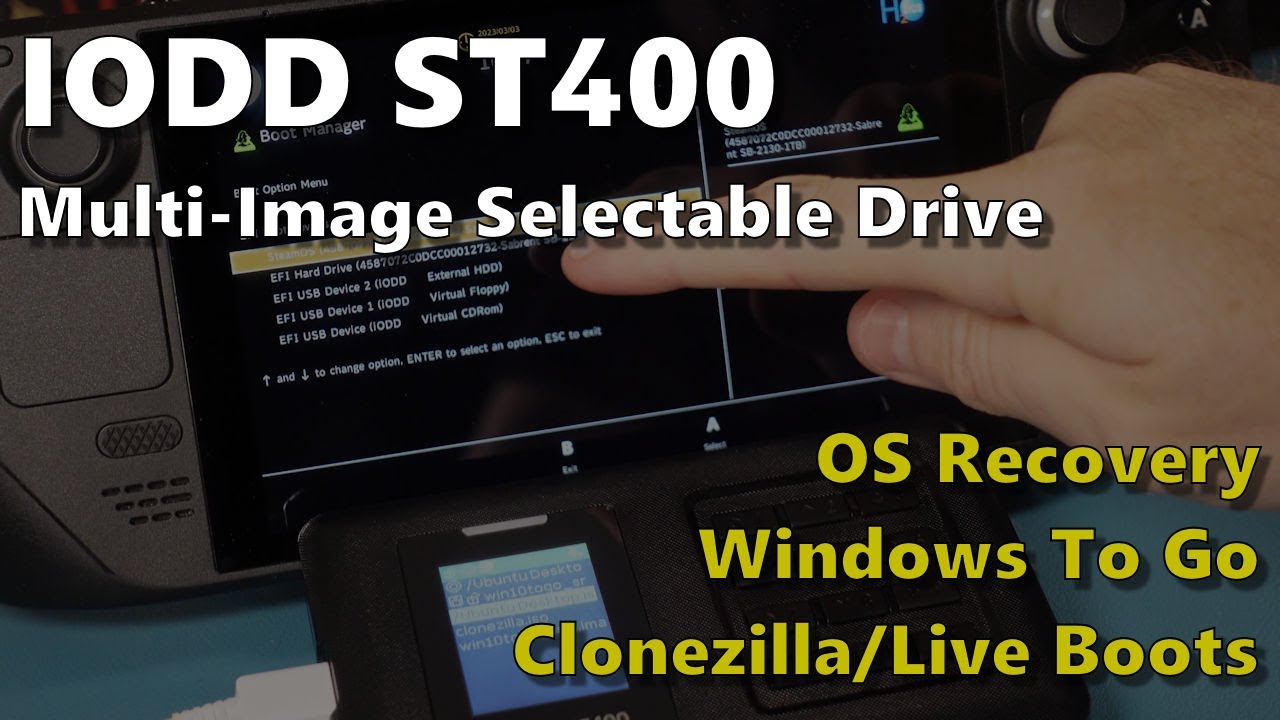 IODD ST400 MultiBoot Selector External Enclosure (feat. Steam Deck) YouTube