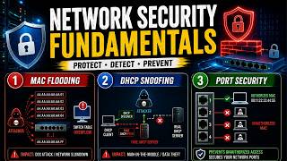 Network Security Fundamentals | MAC Flooding, DHCP Snooping | Zero To Network | part #23