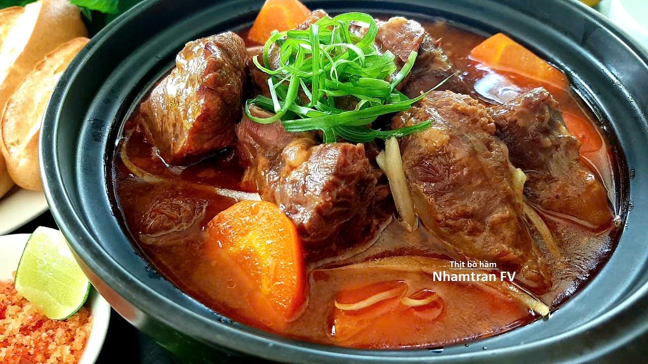 THỊT BÒ HẦM Mềm như thịt hộp mẹo hầm thịt nhanh mềm làm món đãi tiệc rất ngon quá dễ |Nhamtran FV