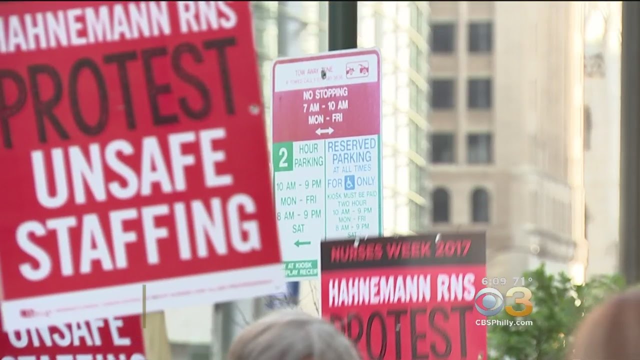 Hahnemann University Hospital Nurses Protesting Staffing Changes