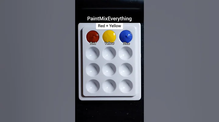 Mixing Primary Colors - Red, Yellow and Blue Acrylic Paint | How to Mix Acrylic Paint? 🎨🖌️