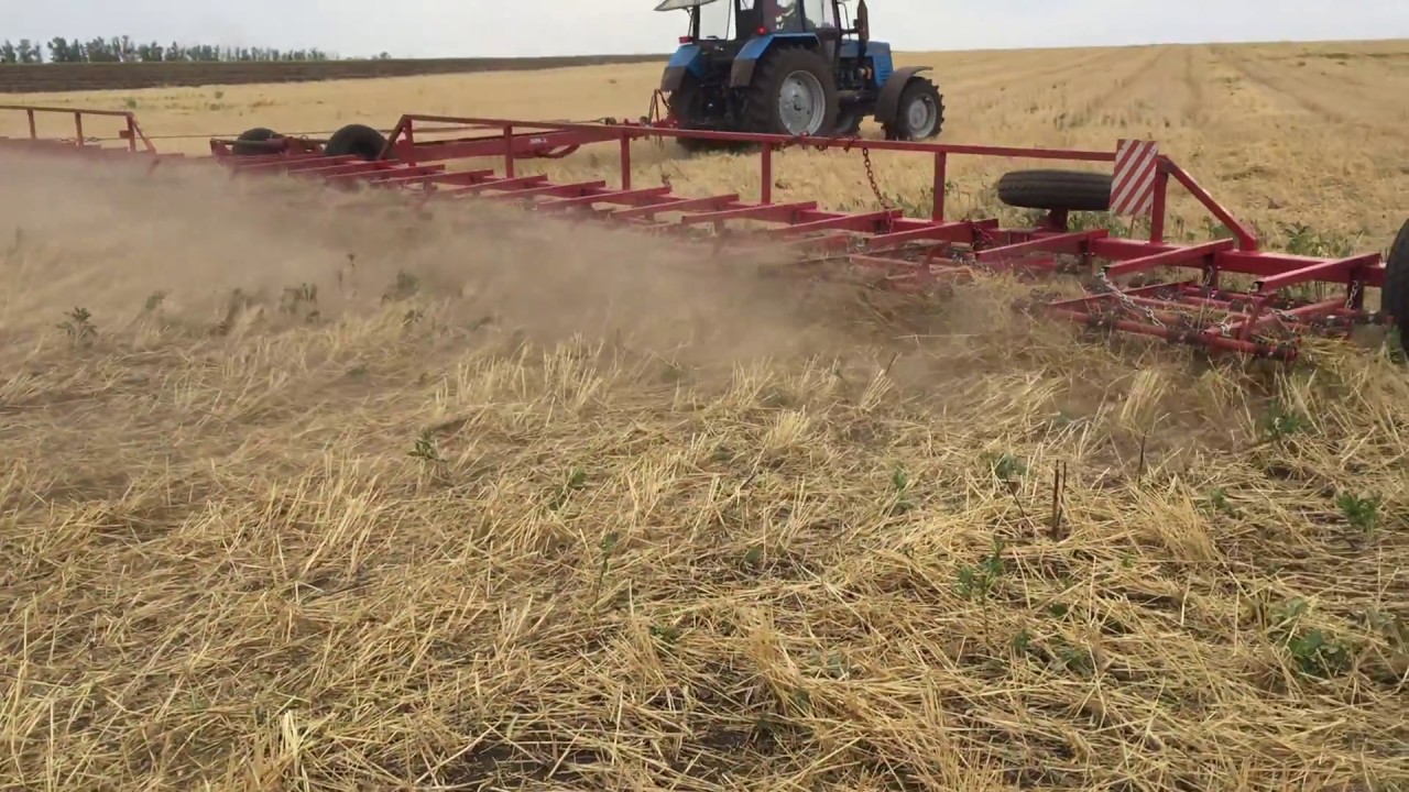 Боронование МТЗ 1025+ЗПГ 24м