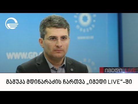 მამუკა მდინარაძის ჩართვა „იმედი LIVE“-ში