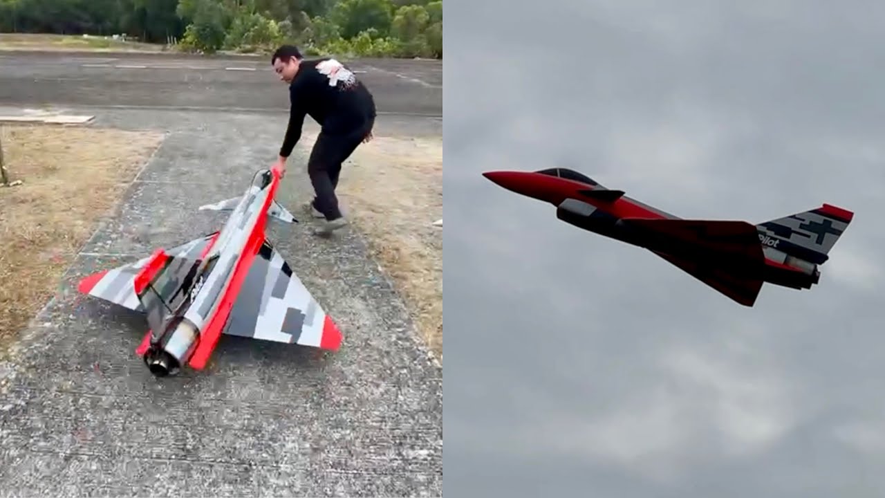 Pilot-RC J-10 3D Turbine Jet with Swiwin SW190 Turbine Engine - YouTube