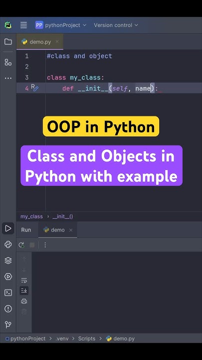 How to create class and objects in Python #shorts #coding #python #oop ...