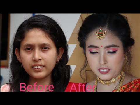 Assamese Tutorial Assamese Bridal Look complete step by step tutorial...#themakeupartist ...
