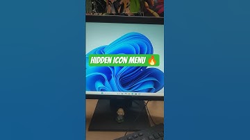 Hidden Icon Menu 🔥|  Day-0338 | Windows Tips #window #techreels #reel #short #windows11tips