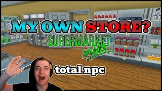 [LIVE] CREATING MY OWN STORE!! Supermarket simulator!! #shortslive