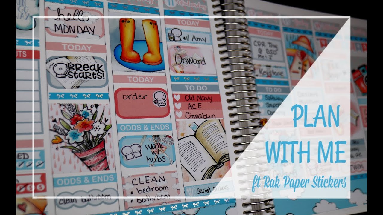 Plan With Me | Rak Paper Stickers