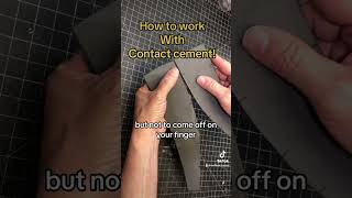 Any contact cement application hacks? Don't get me wrong I love getting a  buzz while trying to fight off glue strings all day, but there HAS to be a  better way. I'm