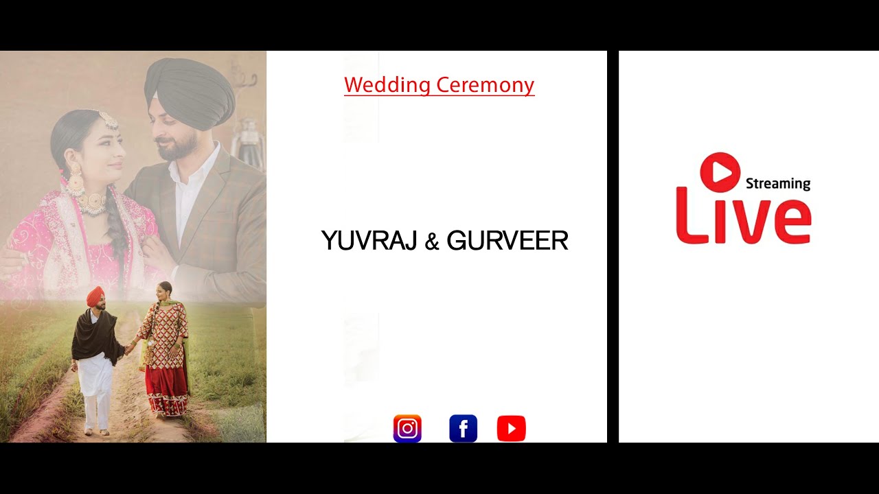 Yuvraj Gill 💞 Gurveer Sidhu Live By Preet Photography 📞+91 95921 05058