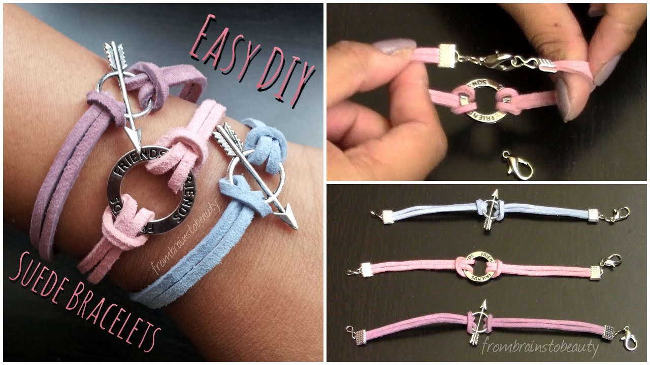 Easy DIY Suede Bracelet  Back to School Tutorial 