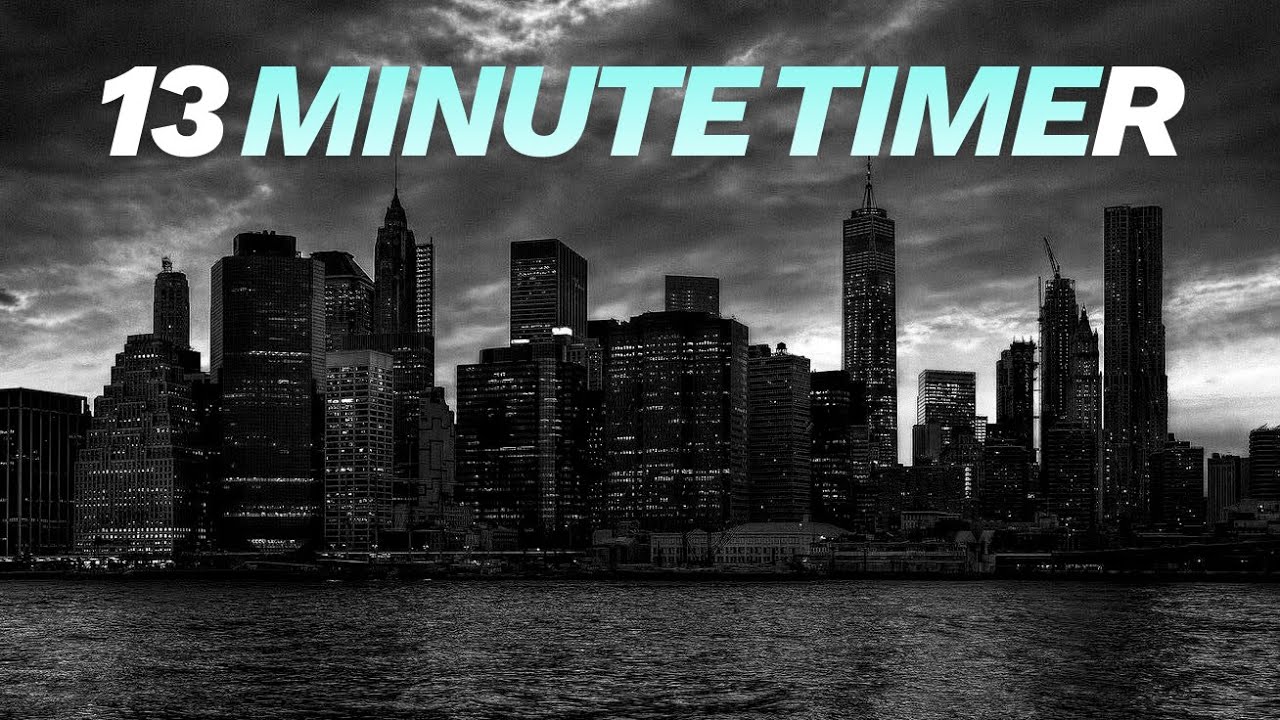 13 Minute Timer ⏱️ | Clean Countdown Timer with Alarm | Study • Workout • Focus