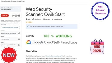 Webbeveiligingsscanner: Qwik Start || 2025 || #GSP112 #qwiklabs #qwiklabsarcade2025