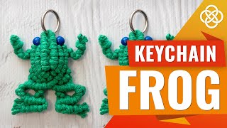 Macrame Frog Keychain Tutorial for Beginners| Macrame Keychain | Macrame Frog Tutorial