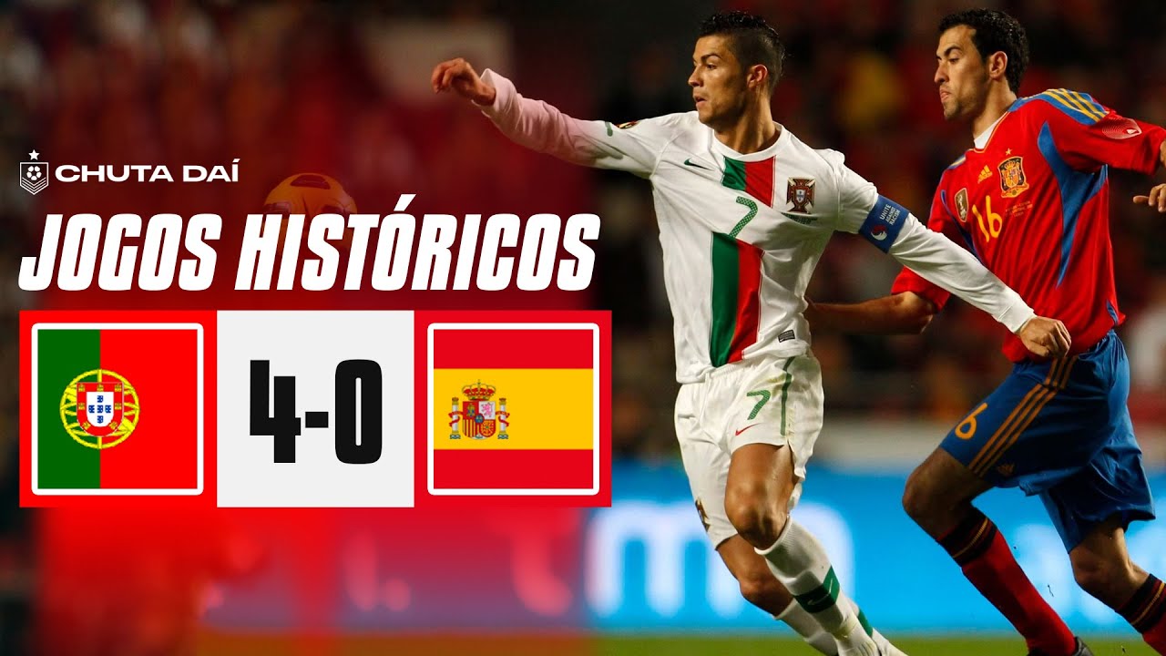 Portugal 4-0 Espanha - Jogo Amigável - Melhores Momentos ○ JOGOS HISTÓRICOS  