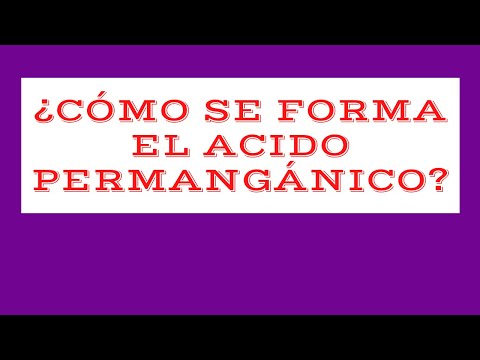 Video: ¿Fórmula para el ácido permangánico?