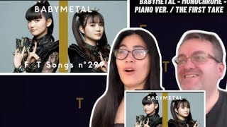 BABYMETAL - Monochrome - Piano ver. / THE FIRST TAKE | 🇩🇰REACTION