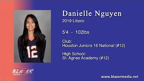 2019 Libero -  Danielle Nguyen -  Volleyball Highl...