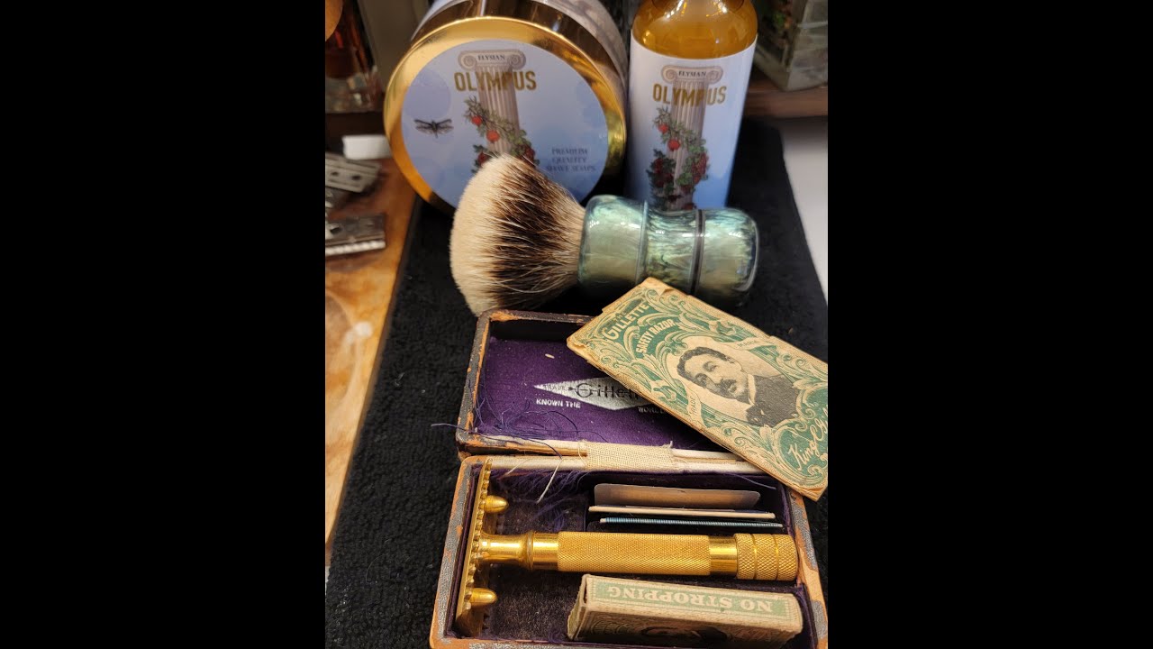 Shaving with a 107 year old razor! - YouTube