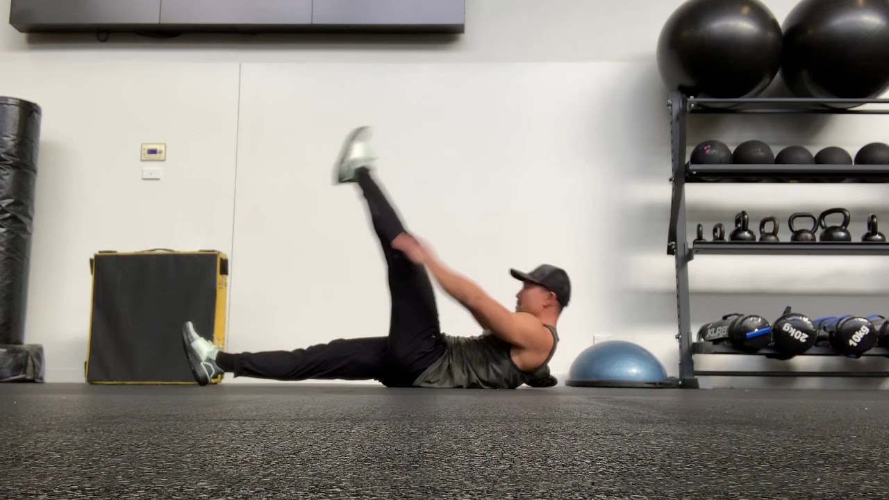 Single leg kick crunches YouTube