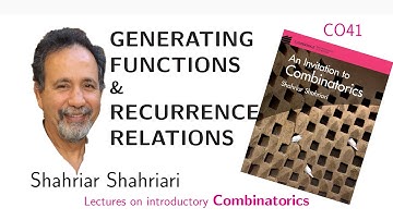 CO41 Solve Recurrence Relations via Generating Functions