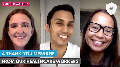 A Thank You Message from Frontline Healthcare Workers