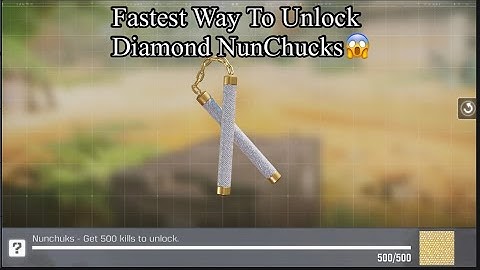 FASTEST WAY TO UNLOCK DIAMOND 💎 NUNCHUCKS (CODM) #shorts