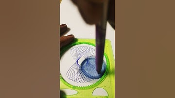 how to make simple spirograph easy drawing satisfying shorts magic ruler #arthack #asmrvideo #asmr