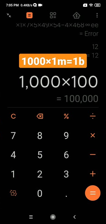 Why can't my calculator calculate 1b