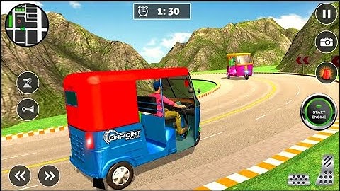 Driving Tuk Tuk Auto Rickshaw Offline Games - Tuk Tuk Auto Driving simulator - Android Gameplay