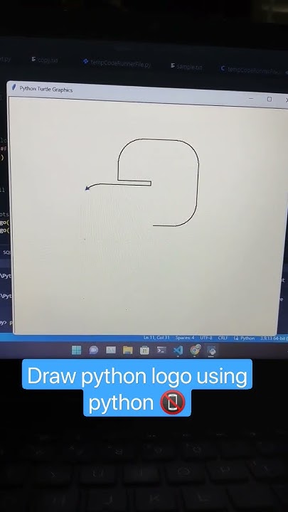 #16. how to draw python logo using python 📵/ python no love / python ...