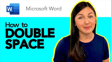 Microsoft Word: How to Double Space
