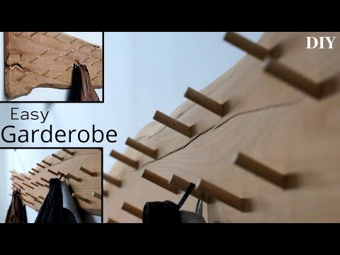 Video: DIY rustikale hängende Garderobe