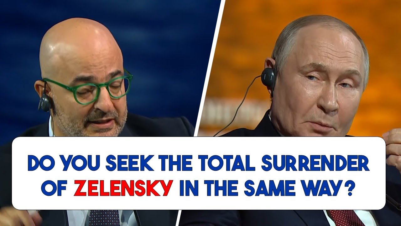 Умный ответ Путина на вопрос о сравнении Зеленского и Хаменеи [1080p 60FPS]