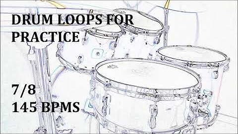[Drum Loops for Practice] 7/8 Drum Loop 145bpm