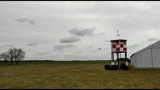 Good windy day. Short field landing Pzl-104 Wilga Stol