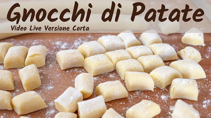 GNOCCHI DI PATATE FATTI IN CASA - Ricetta Facile in Diretta (Video Live Versione Corta)