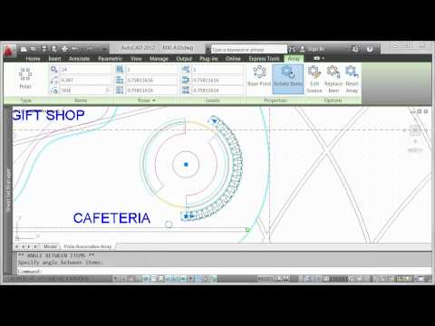 AutoCAD 2012: Polar Array