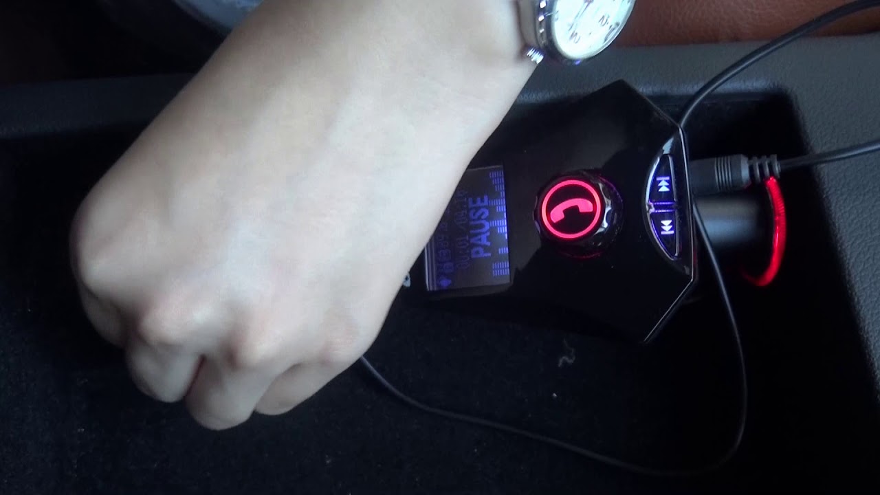 M7S Rotatable Bluetooth Car Kit Music Player FM Transmitter